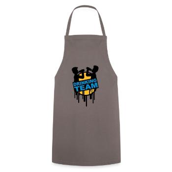 drinking_team_graffiti_stamp - Tablier de cuisine - gris - Devant - AI Model Male 185 dark (185cm)