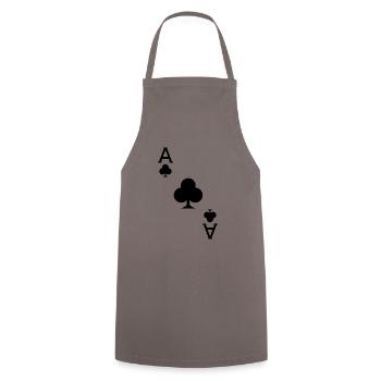 Cross Ate Card Game Poker Mardi Gras Costume - Tablier de cuisine - gris - Devant - AI Model Male 185 dark (185cm)