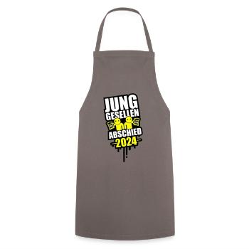 Bachelor Party 2024 Bachelor Party - Cooking Apron - grey - Front - AI Model Male 185 dark (185cm)
