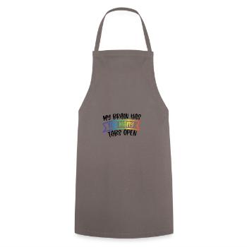 TDAH - Tablier de cuisine - gris - Devant - AI Model Male 185 dark (185cm)