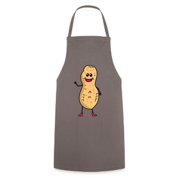 Hello Greeting Peanut Peanuts Kids Child Nut Baby - Cooking Apron - grey - Front - AI Model Male 185 dark (185cm)