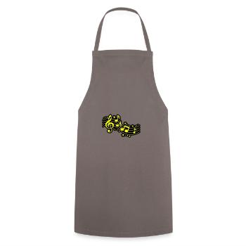 Notes de musique Clef Musique - Tablier de cuisine - gris - Devant - AI Model Male 185 dark (185cm)