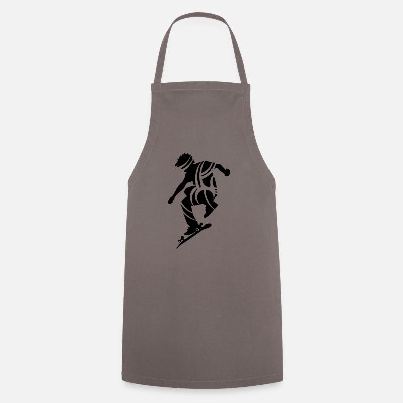 Skateboarder - Tablier de cuisine - gris