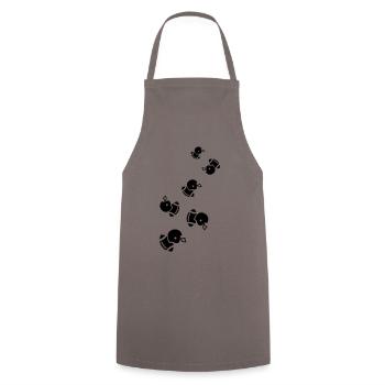 Icône du football - Tablier de cuisine - gris - Devant - AI Model Male 185 dark (185cm)