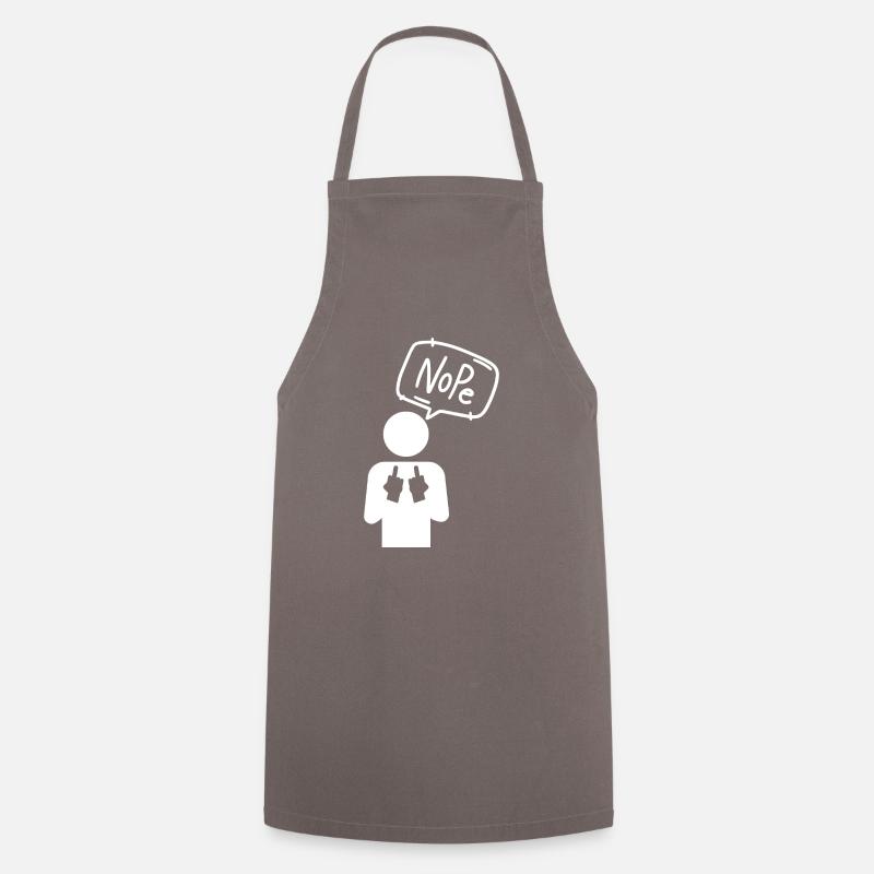Non - Tablier de cuisine - gris