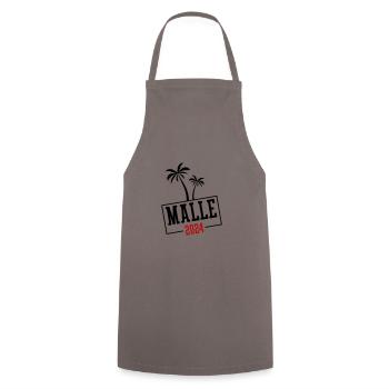 Malle 2024 Team Mallorca - Cooking Apron - grey - Front - AI Model Male 185 dark (185cm)