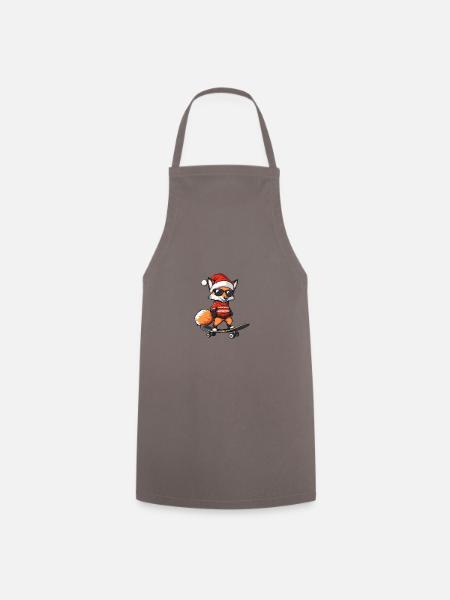 Fuchs Weihnachten Lustig - Kochschürze - Grau