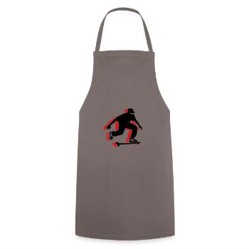 planche à roulettes homme symbole planche à roulettes - Tablier de cuisine - gris - Devant - AI Model Male 185 dark (185cm)