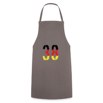 Maillot 38 Numéro Allemagne - Tablier de cuisine - gris - Devant - AI Model Male 185 dark (185cm)