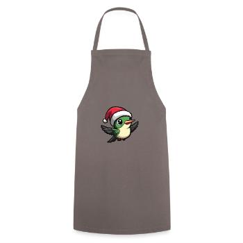 Hummingbird Bird Christmas Christmas - Cooking Apron - grey - Front - AI Model Male 185 dark (185cm)