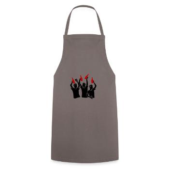 Bachelor Party Team - Cooking Apron - grey - Front - AI Model Male 185 dark (185cm)