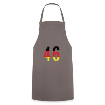 Maillot 46 Numéro Allemagne - Tablier de cuisine - gris - Devant - AI Model Male 185 dark (185cm)