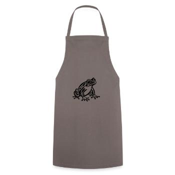 frog animal - Cooking Apron - grey - Front - AI Model Male 185 dark (185cm)
