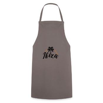 Ibiza Palm - Tablier de cuisine - gris - Devant - AI Model Male 185 dark (185cm)
