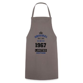 1967 limited edition birthday - Cooking Apron - grey - Front - AI Model Male 185 dark (185cm)
