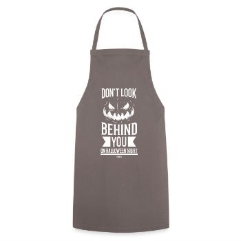 Halloween Pumpkin Party - Cooking Apron - grey - Front - AI Model Male 185 dark (185cm)