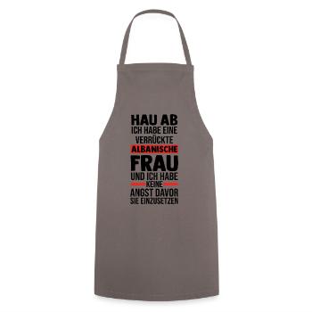 Albanians Albanian Albania - Cooking Apron - grey - Front - AI Model Male 185 dark (185cm)