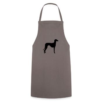 Azawakh - Tablier de cuisine - gris - Devant - AI Model Male 185 dark (185cm)