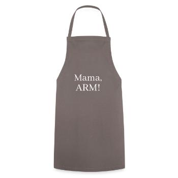 Mama, Arm! – Ein Sehnsuchtsruf voller Liebe - Kochschürze - Grau - Vorne - AI Model Male 185 dark (185cm)