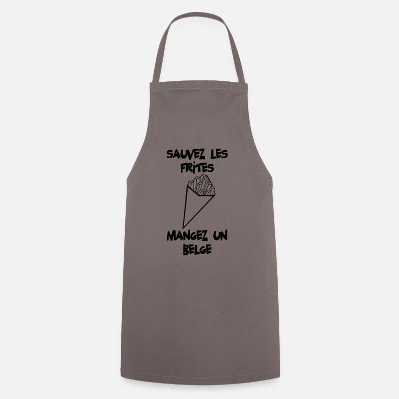 Sauvez les frites ! - Tablier de cuisine - gris