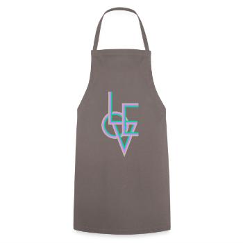 AMOUR COLORÉ - Tablier de cuisine - gris - Devant - AI Model Male 185 dark (185cm)