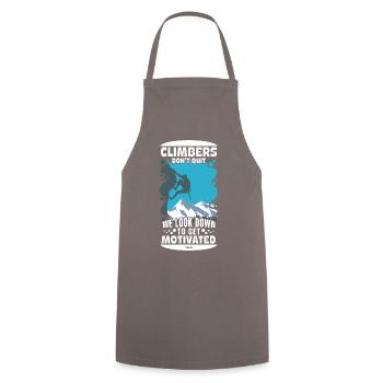 Grimper - Tablier de cuisine - gris - Devant - AI Model Male 185 dark (185cm)