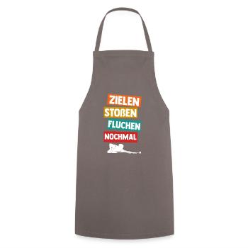 Snooker Billardtisch Billiard Billard - Kochschürze - Grau - Vorne - AI Model Male 185 dark (185cm)