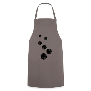 Basketball symbol - Kochschürze - Grau - Vorne - AI Model Male 185 dark (185cm)