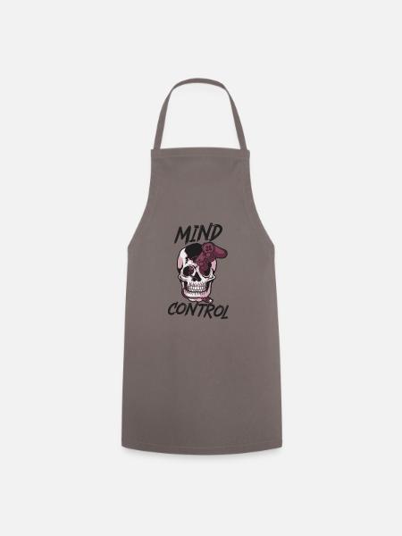 Mind Control Gaming-Design - Kochschürze - Grau