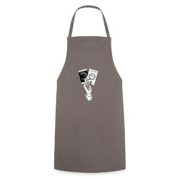 Soleil Lune Protection de l’environnement Défenseur de la nature Changement climatique - Tablier de cuisine - gris - Devant - AI Model Male 185 dark (185cm)