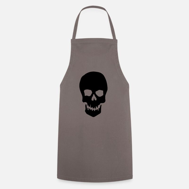 Skull - Kochschürze - Grau