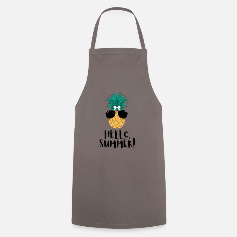 Hello summer pineapple - Cooking Apron - grey