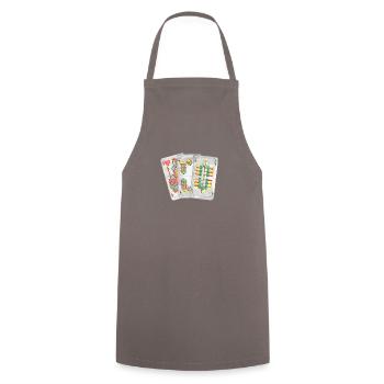 Watten Wattn Maschine - Kochschürze - Grau - Vorne - AI Model Male 185 dark (185cm)