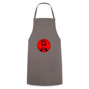Marié de l’enterrement de vie de garçon - Tablier de cuisine - gris - Devant - AI Model Male 185 dark (185cm)