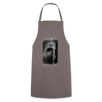 Spiegel der Seele - Kochschürze - Grau - Vorne - AI Model Male 185 dark (185cm)