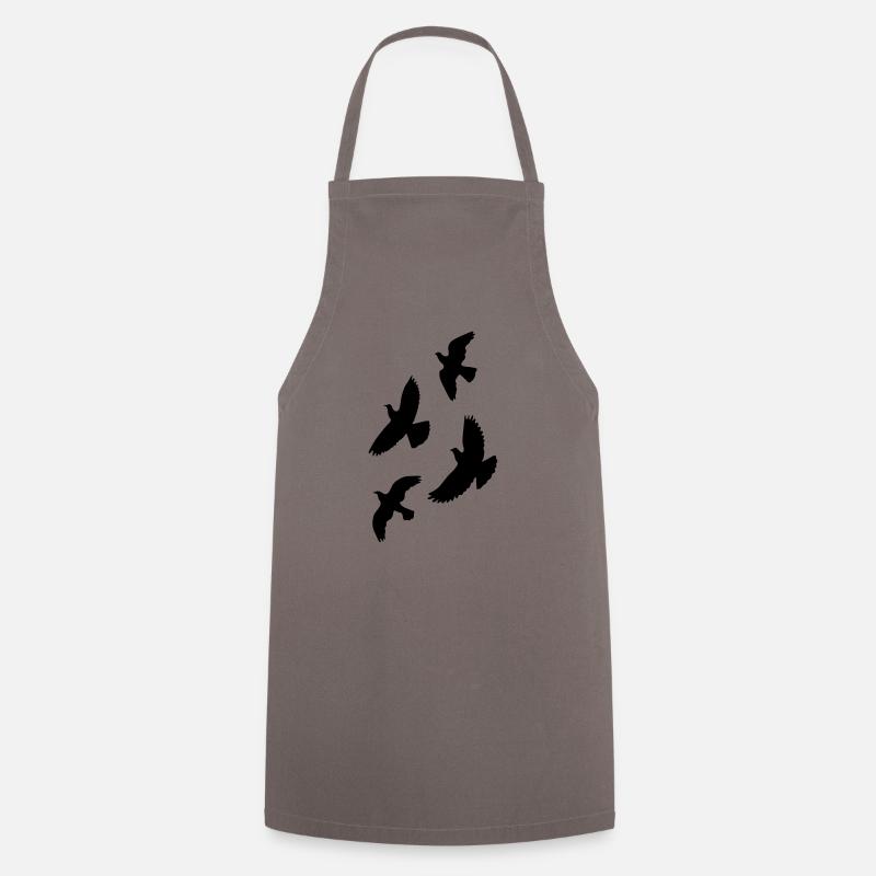 oiseaux - Tablier de cuisine - gris
