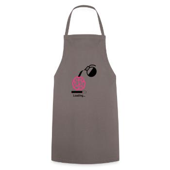 Coffee charging status - Cooking Apron - grey - Front - AI Model Male 185 dark (185cm)