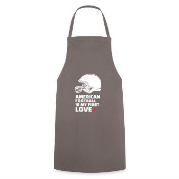J’adore le football américain élégant - Tablier de cuisine - gris - Devant - AI Model Male 185 dark (185cm)