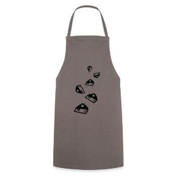 Cake cheesecake icon - Cooking Apron - grey - Front - AI Model Male 185 dark (185cm)
