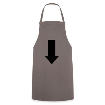 arrow - Cooking Apron - grey - Front - AI Model Male 185 dark (185cm)