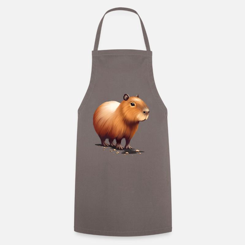 Capybara - Kochschürze - Grau
