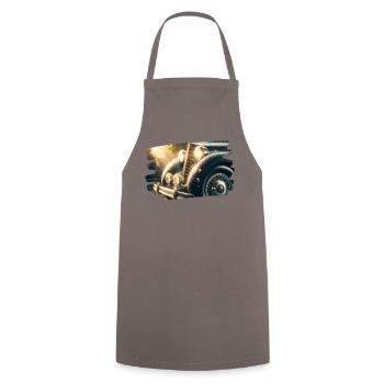 Packard classique sous la pluie - Tablier de cuisine - gris - Devant - AI Model Male 185 dark (185cm)