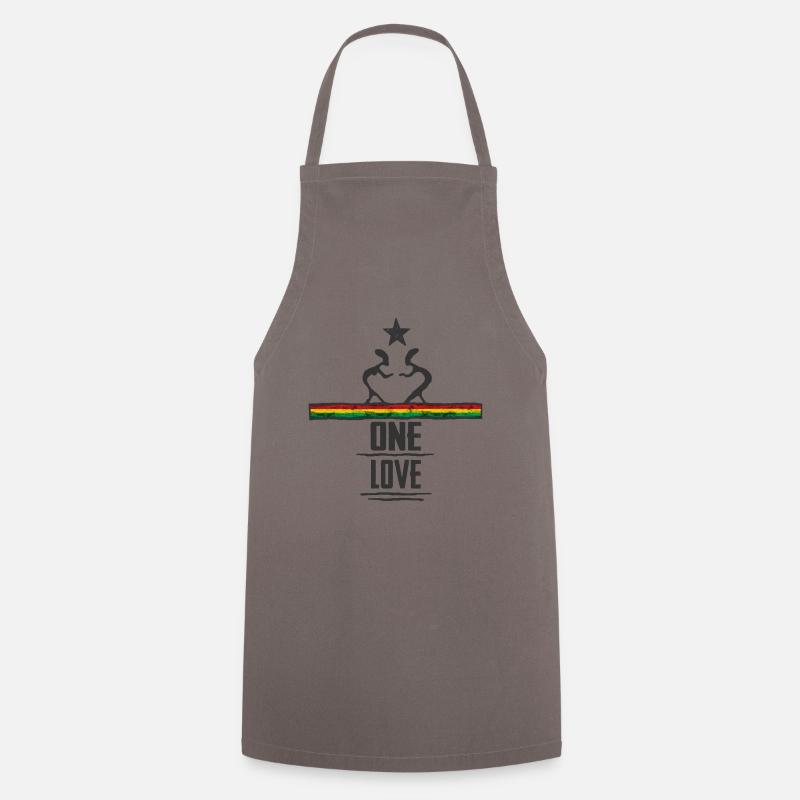 one love reggae - Kochschürze - Grau