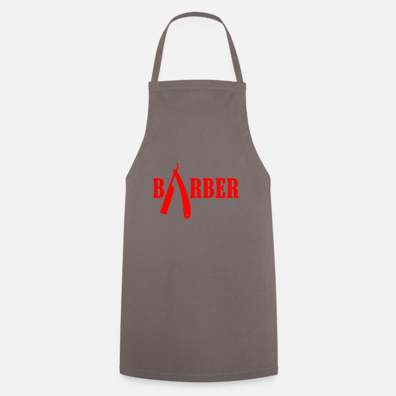 Barber barber saying - Cooking Apron - grey