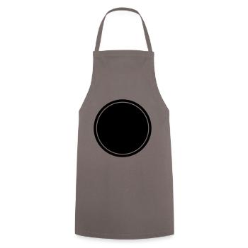 circle symbol blank icon - Cooking Apron - grey - Front - AI Model Male 185 dark (185cm)