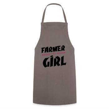 ferme fille coeur - Tablier de cuisine - gris - Devant - AI Model Male 185 dark (185cm)