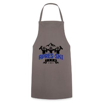 apres ski team party - Cooking Apron - grey - Front - AI Model Male 185 dark (185cm)