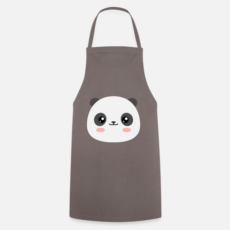 Kawaii Panda - Cooking Apron - grey
