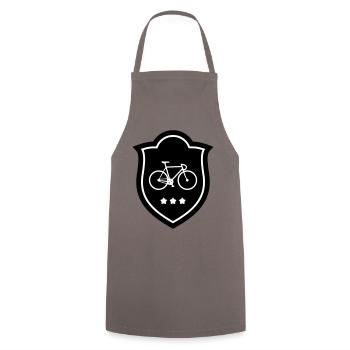 Radfahren - Radfahren - Kochschürze - Grau - Vorne - AI Model Male 185 dark (185cm)