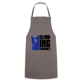 climbing crew - Cooking Apron - grey - Front - AI Model Male 185 dark (185cm)